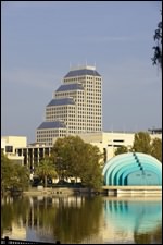 Lake Eola in downtown Orlando, Florida